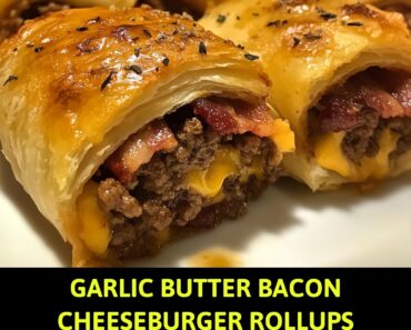 Garlic Butter Bacon Cheeseburger Rollups