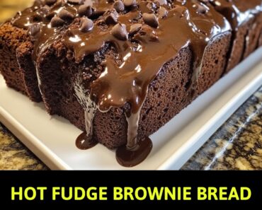 Hot Fudge Brownie Bread