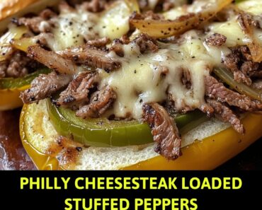 Philly Cheesesteak Loaded Stuffed Peppers