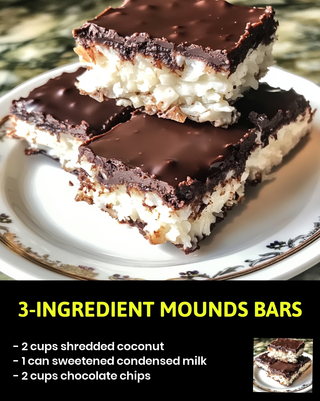 3-Ingredient Mounds Bars