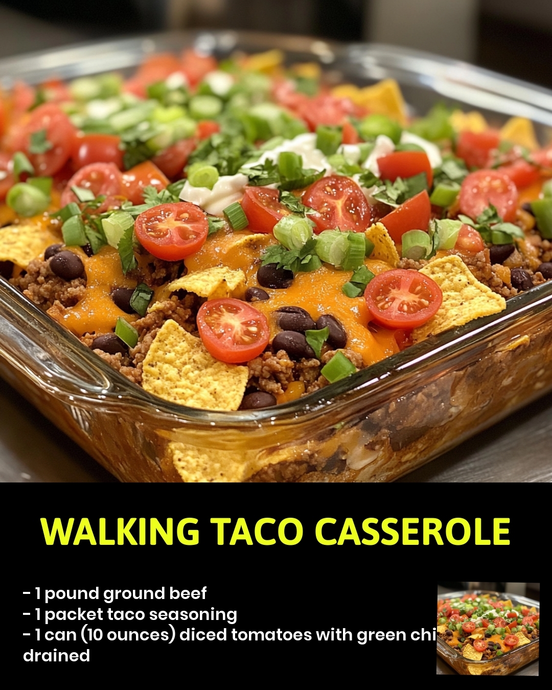 Walking Taco Casserole