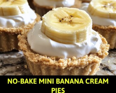 No-Bake Mini Banana Cream Pies
