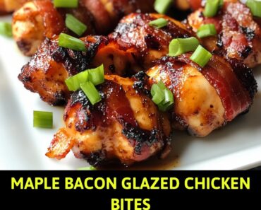 Maple Bacon Glazed Chicken Bites