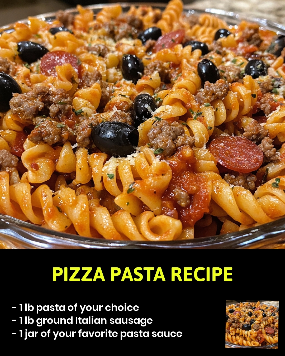 Pizza Pasta Recipe