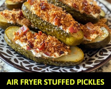 Air Fryer Stuffed Pickles