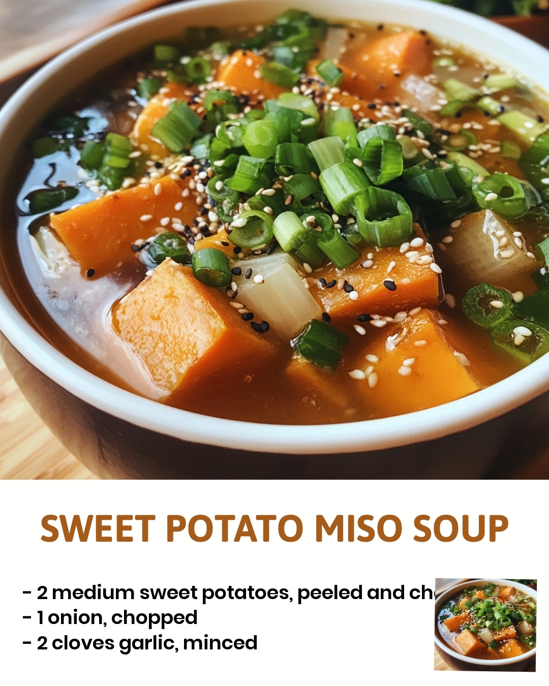 Sweet Potato Miso Soup