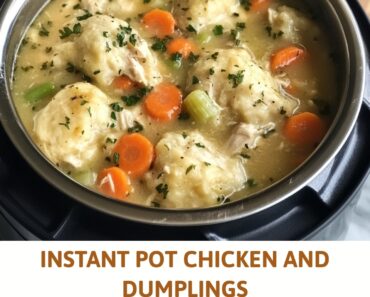 Instant Pot Chicken and Dumplings