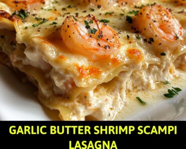 Garlic Butter Shrimp Scampi Lasagna