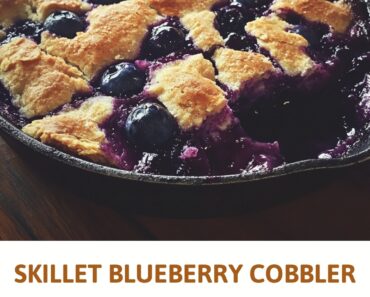 Skillet Blueberry Cobbler