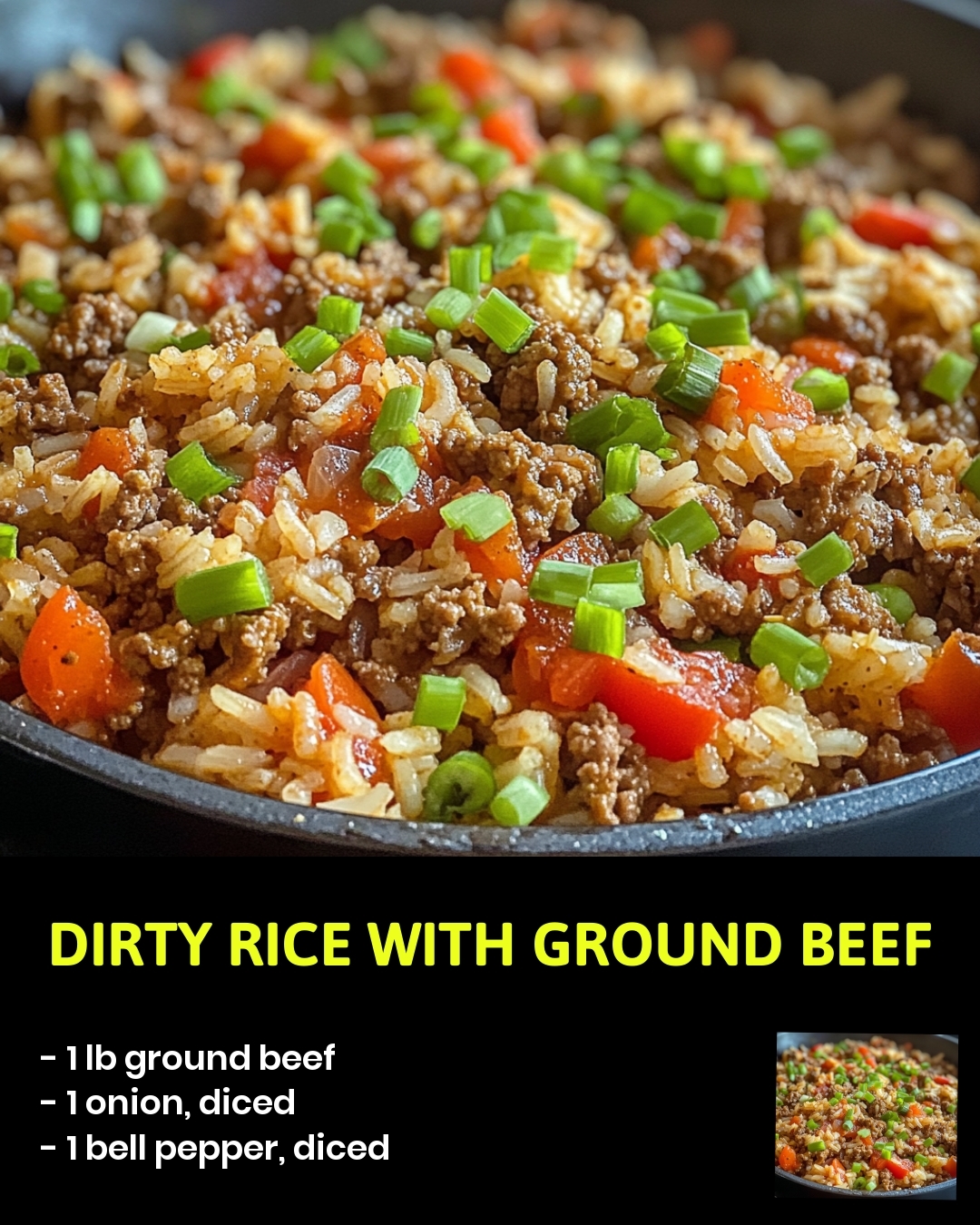Dirty Rice with Ground Beef