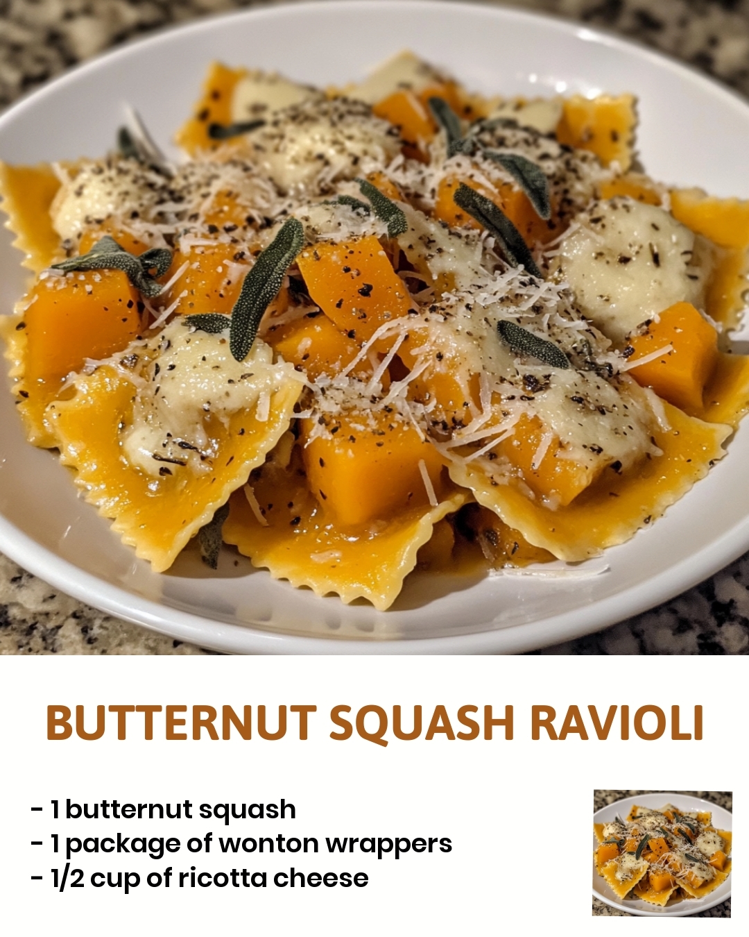 Butternut Squash Ravioli
