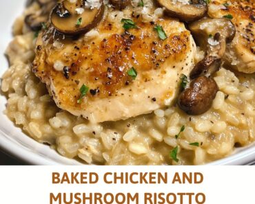 Baked Chicken and Mushroom Risotto
