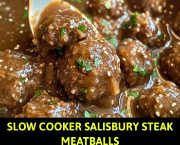 Slow Cooker Salisbury Steak Meatballs