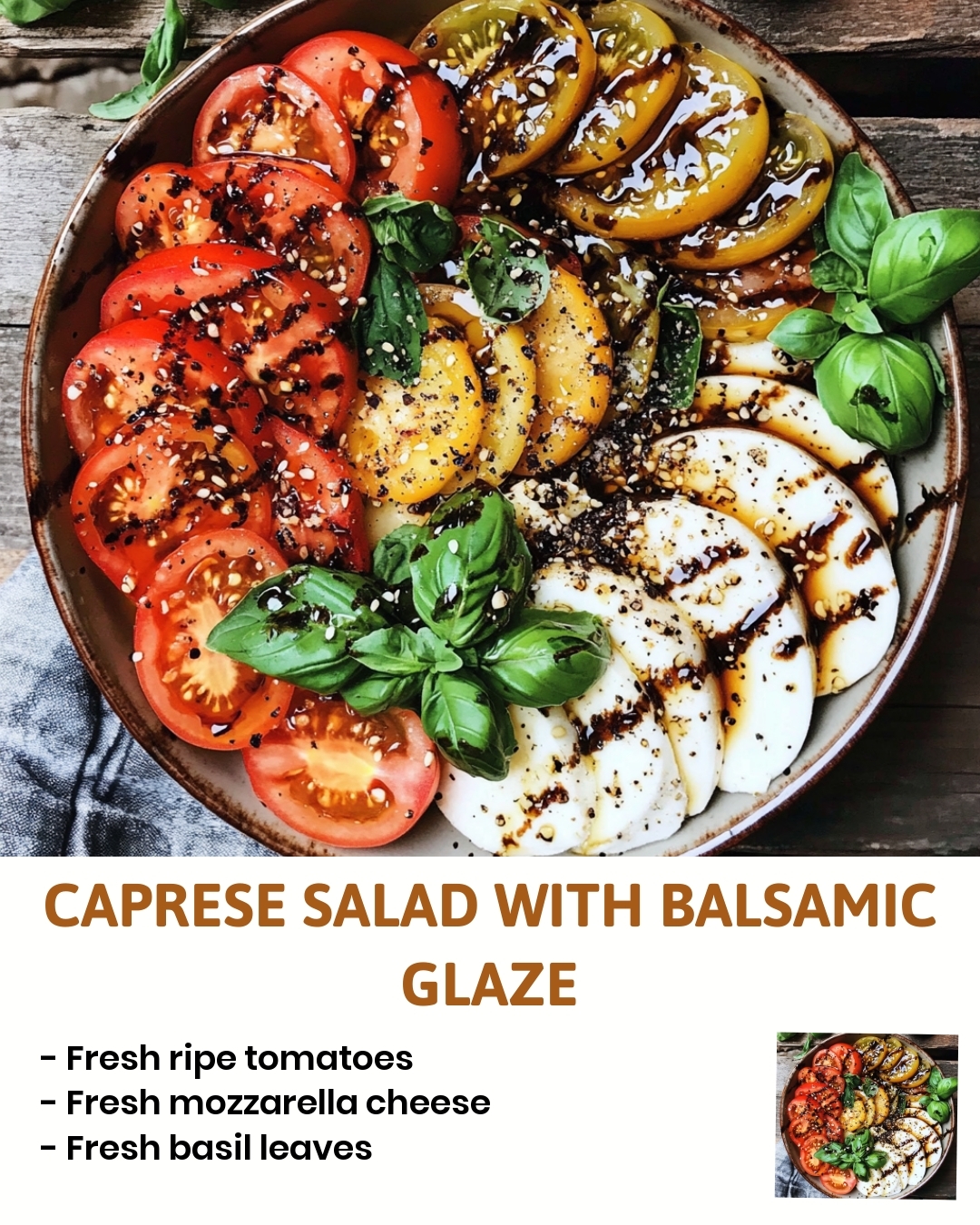 Caprese Salad with Balsamic Glaze