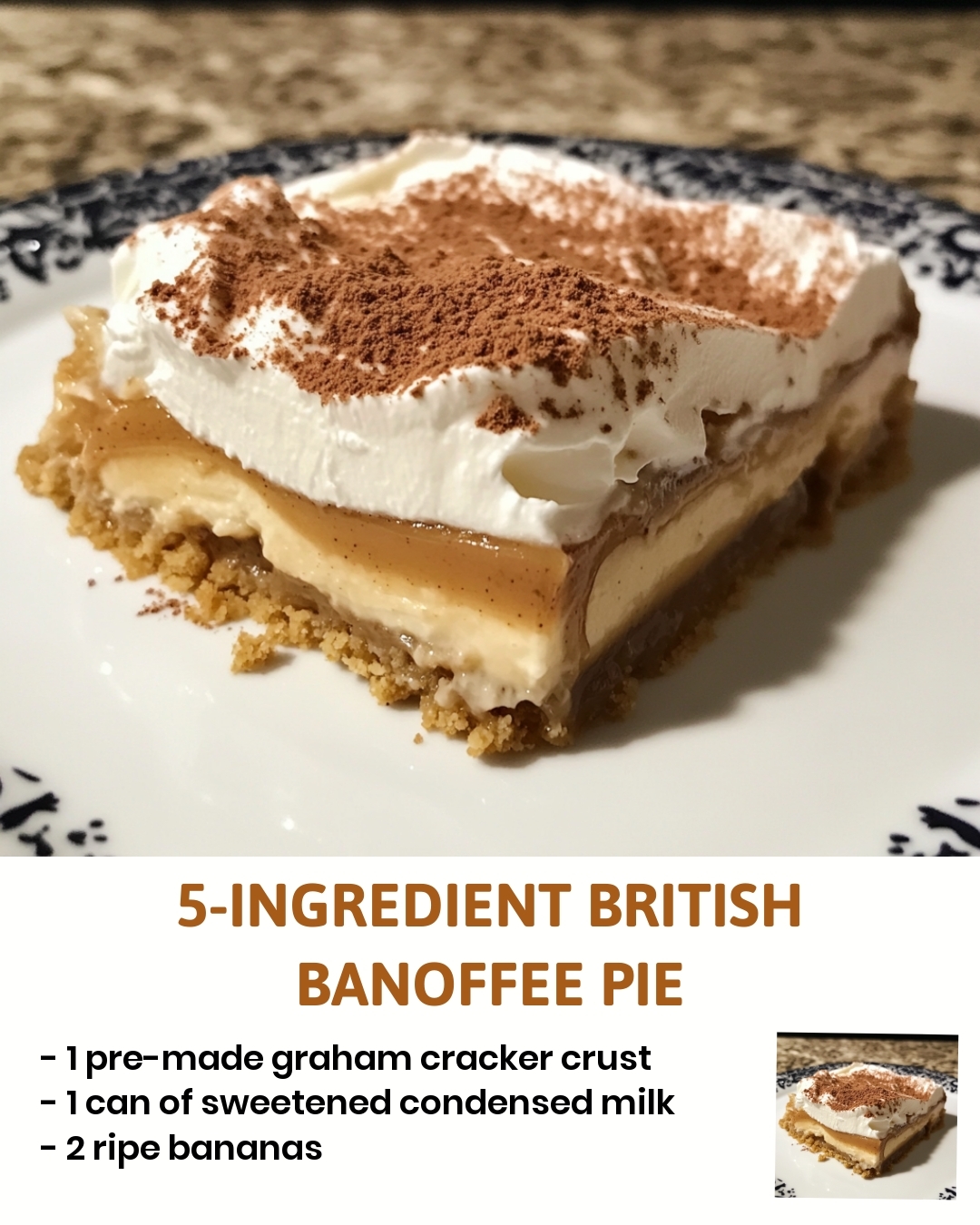 5-Ingredient British Banoffee Pie