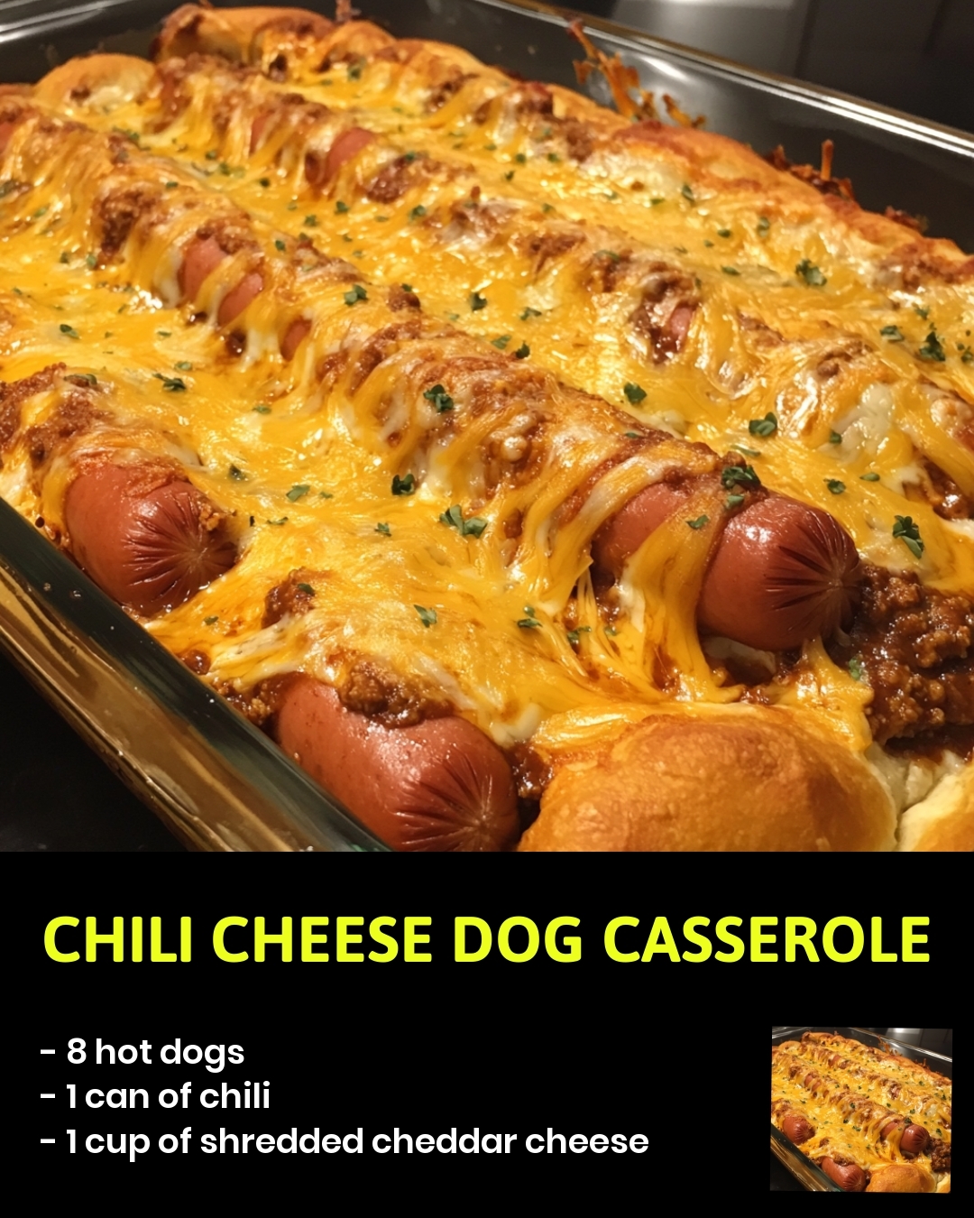 Chili Cheese Dog Casserole