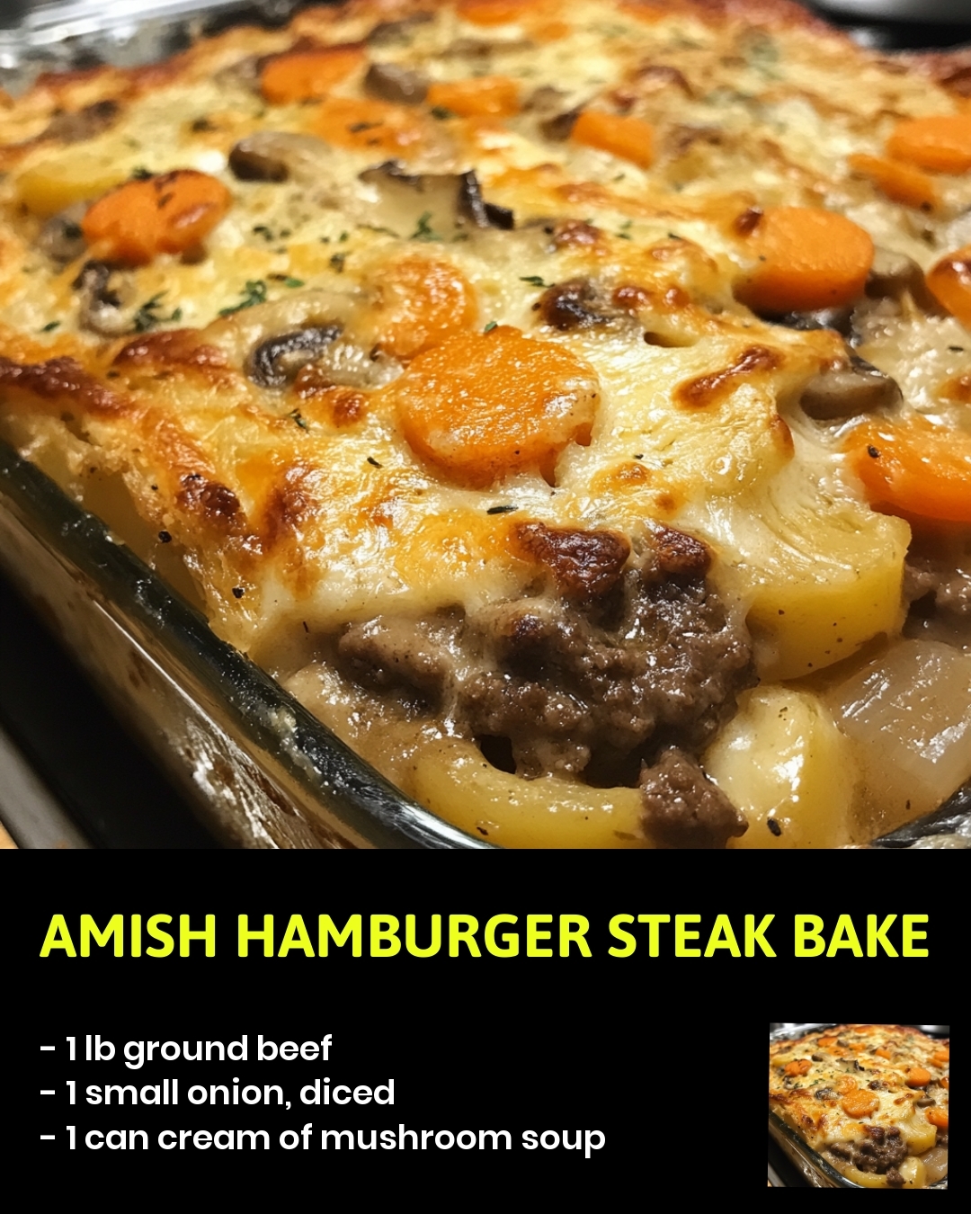 Amish Hamburger Steak Bake