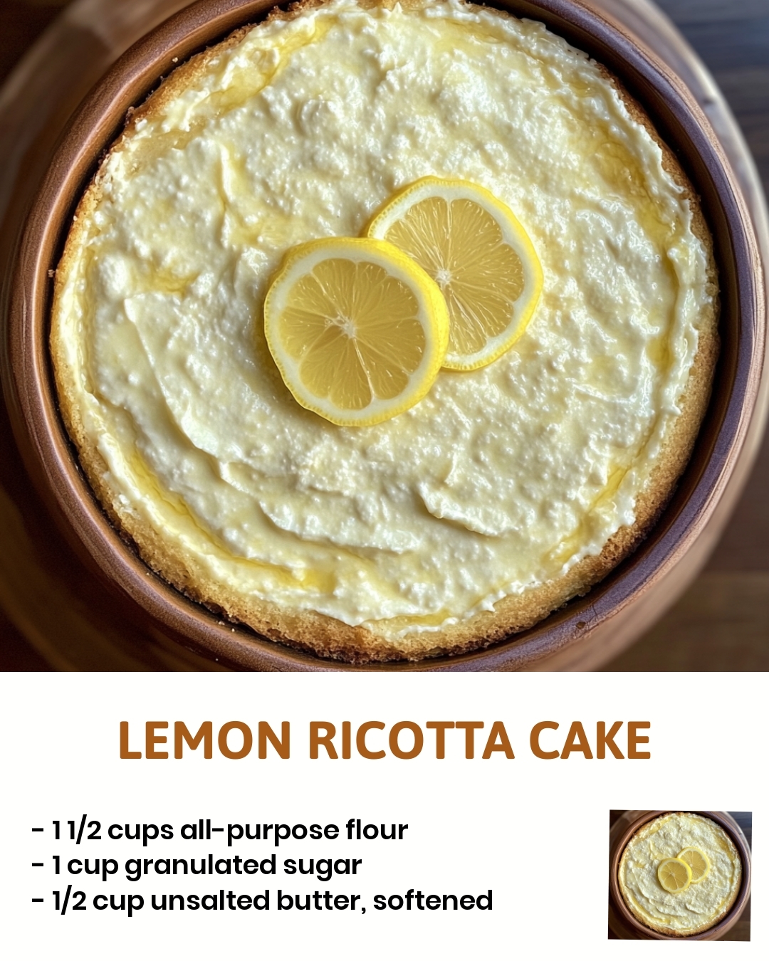 Lemon Ricotta Cake